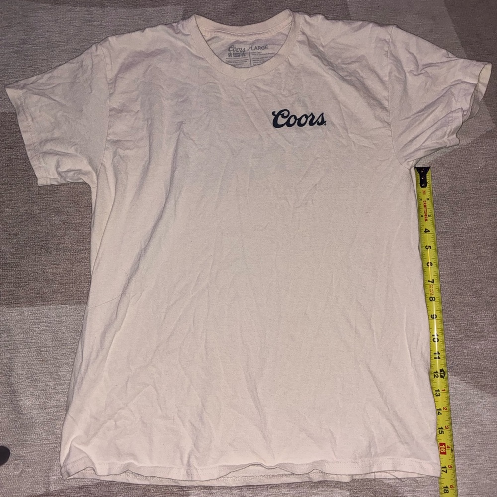 Coors off white tee